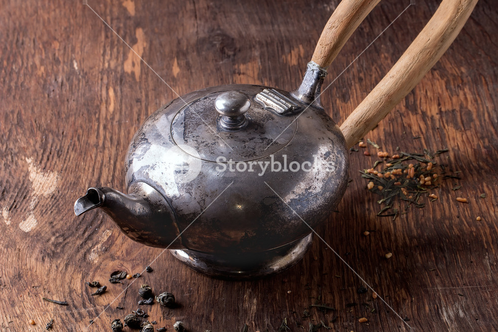 Vintage Metal Teapot RoyaltyFree Stock Image Storyblocks