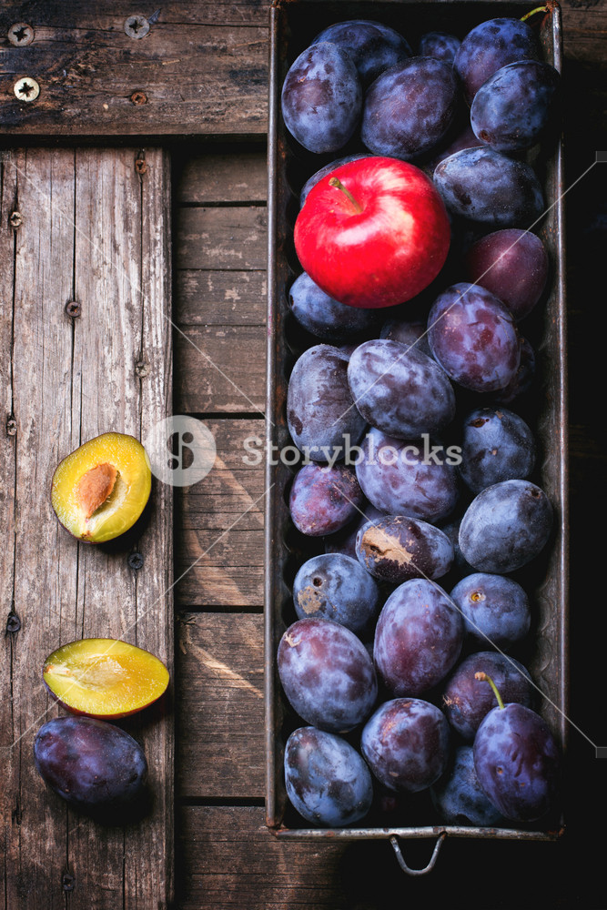 Plums And Apples RoyaltyFree Stock Image Storyblocks