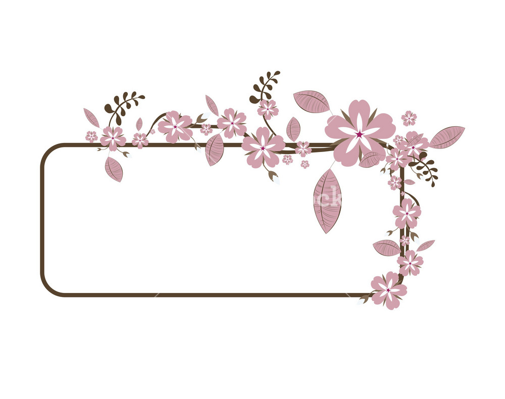 Abstract Floral Frame Vector Illustration Royalty Free Stock Image Storyblocks