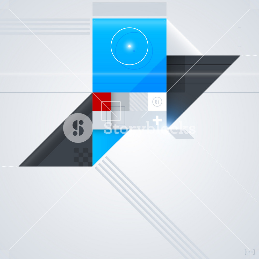 Abstract Design Element With Glossy Geometric Shapes. Useful For ...
