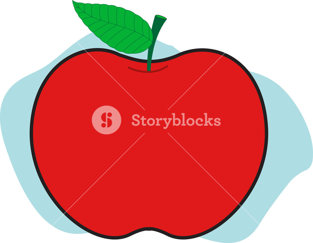 Apple Shape Illustration RoyaltyFree Stock Image Storyblocks