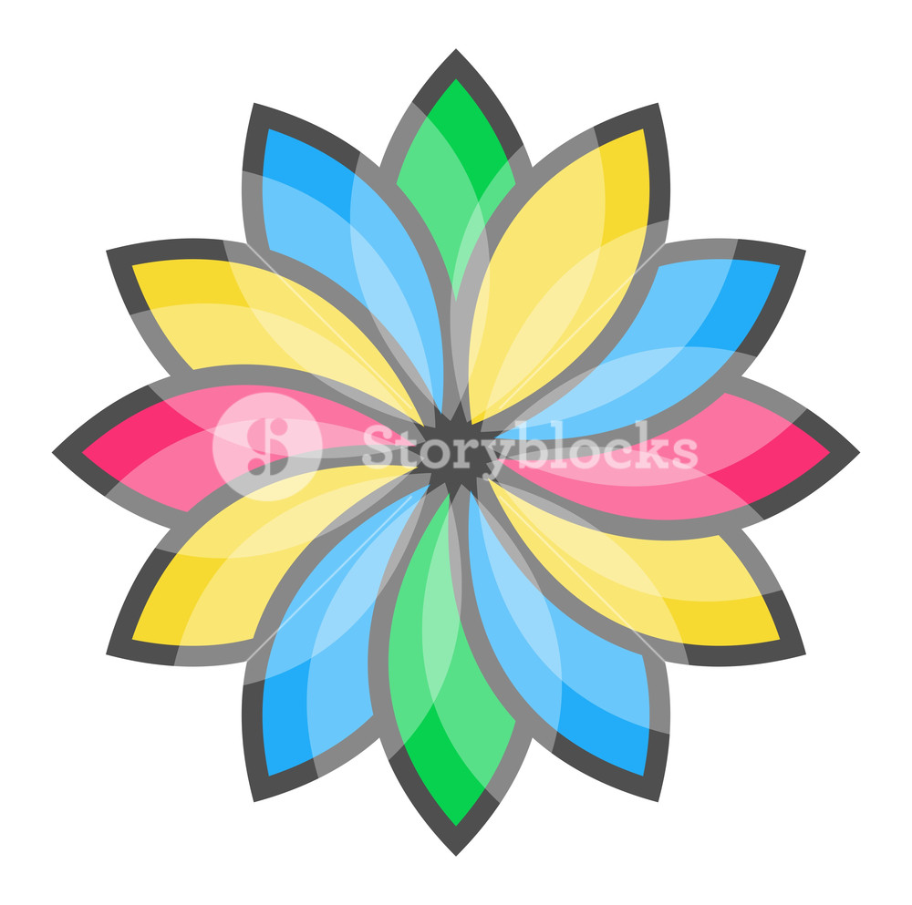 Colorful Flower Vector RoyaltyFree Stock Image Storyblocks