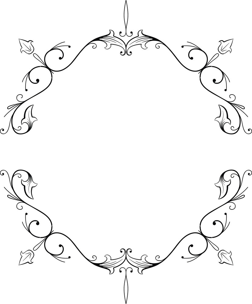 Frame Vector Elements Floral Frame Vector Element Royalty-Free Stock Image - Storyblocks