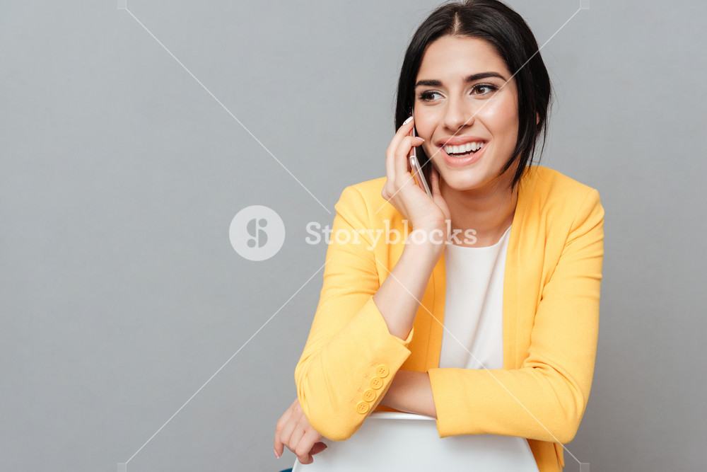 lady in yellow jacket