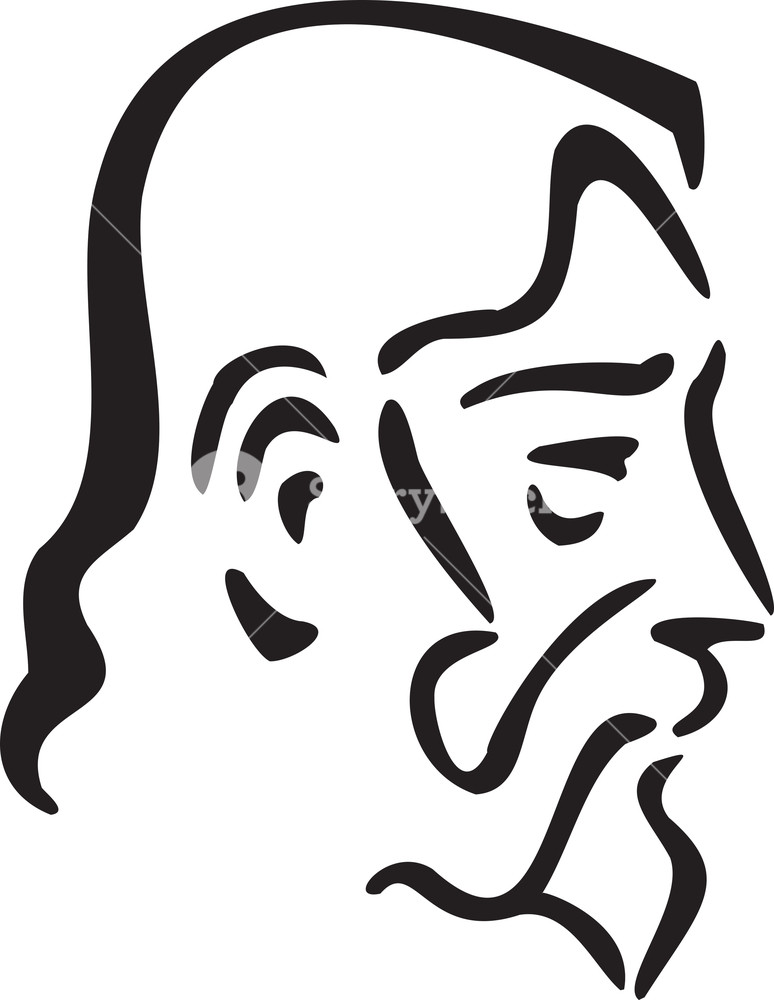 Illustration Of A Profile Man With Beard Royalty Free Stock Image Storyblocks