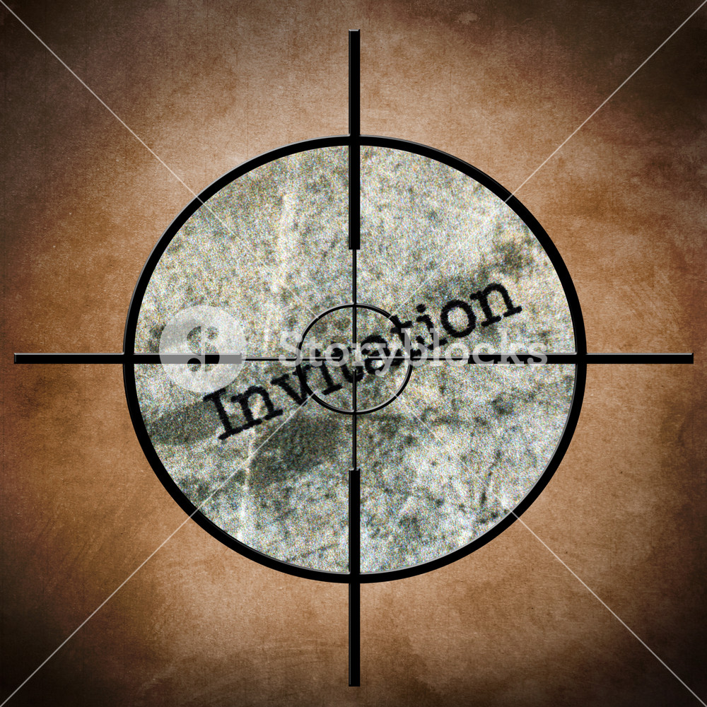 Invitation Target RoyaltyFree Stock Image Storyblocks