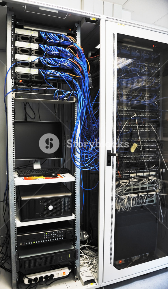 Network server room routers RoyaltyFree Stock Image Storyblocks