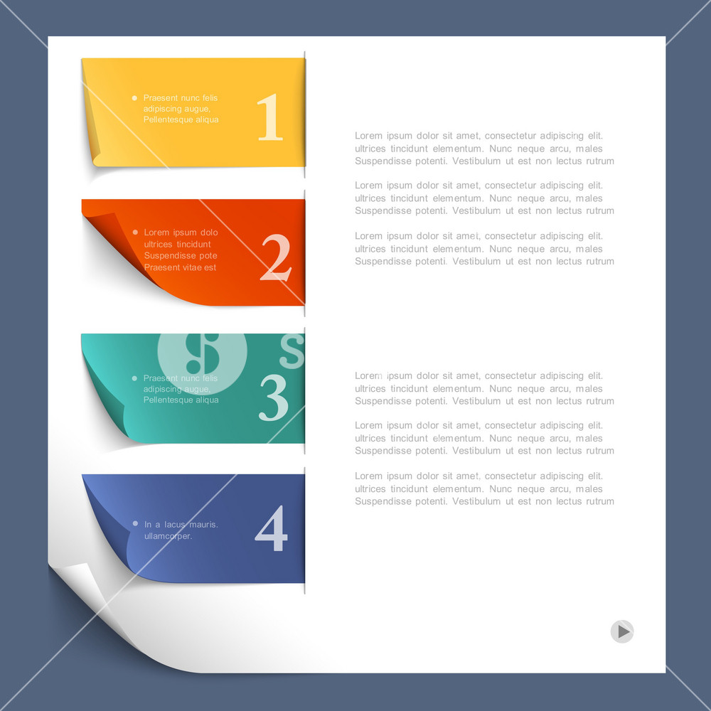 Paper Design Template For Website Layout Royalty-Free Stock Image ...