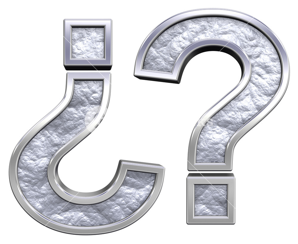 Question Mark From Chrome Cast Alphabet Set RoyaltyFree Stock Image Storyblocks