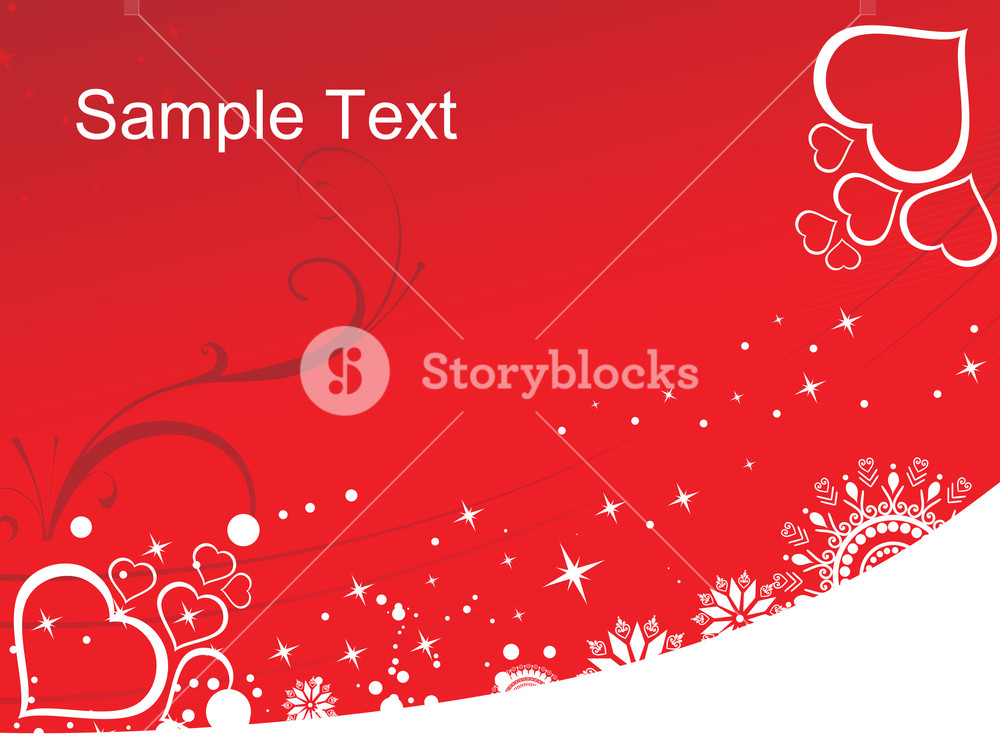 Red Vector With Floral Royalty-Free Stock Image - Storyblocks