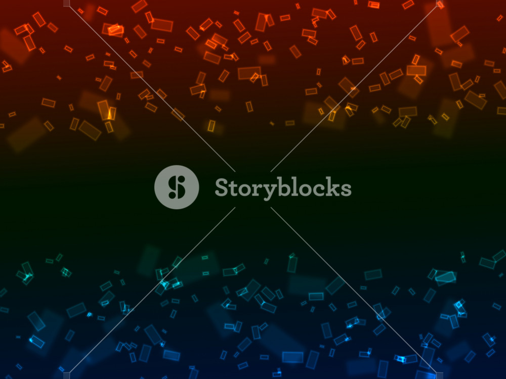 Bokeh Neon Rectangles Background Royalty-Free Stock Image - Storyblocks