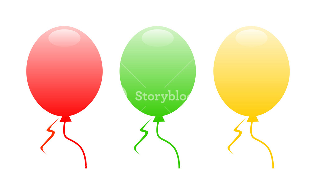 Three Balloons RoyaltyFree Stock Image Storyblocks