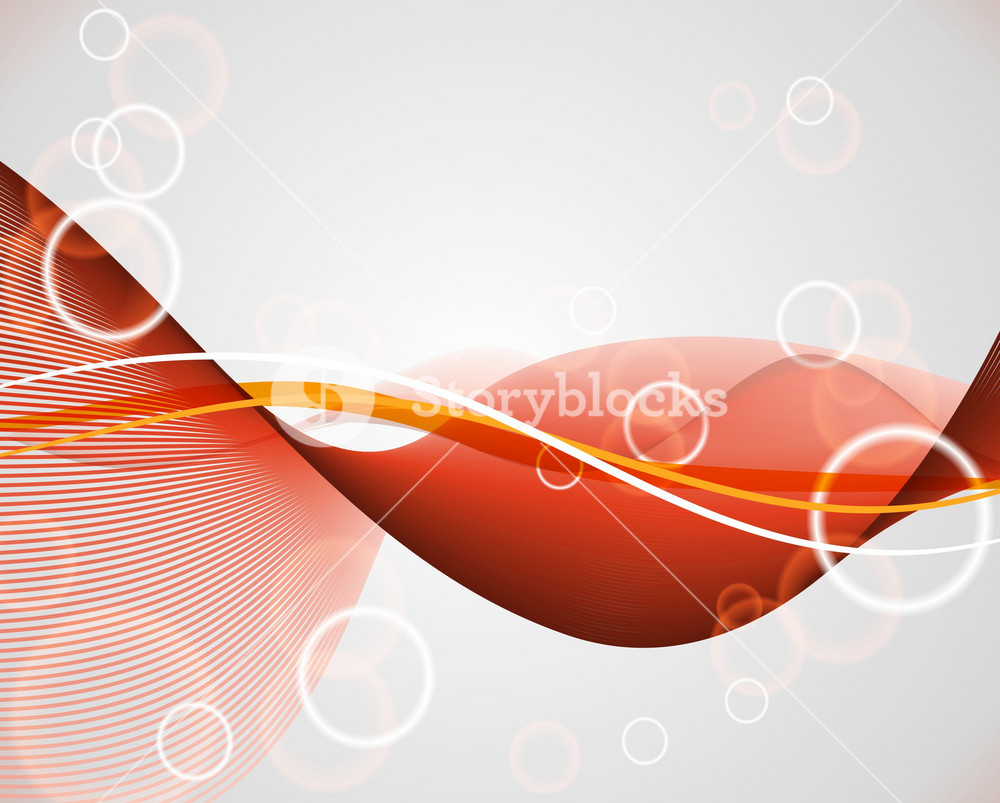 Vector Abstract Background With Colorful Waves Royalty-Free Stock Image ...
