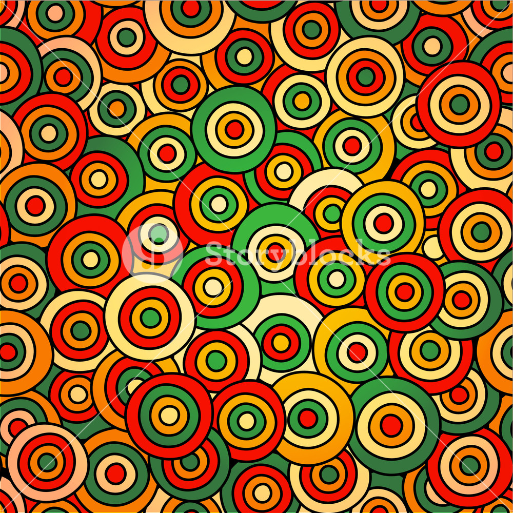 Vector Abstract Seamless Pattern With Circles Royalty-Free Stock Image ...