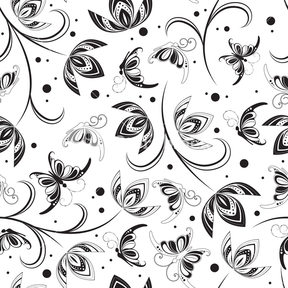 Vector Floral Pattern RoyaltyFree Stock Image Storyblocks