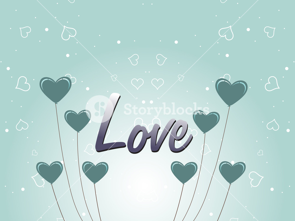 Vector Illustration Of Love Background Royalty-Free Stock Image