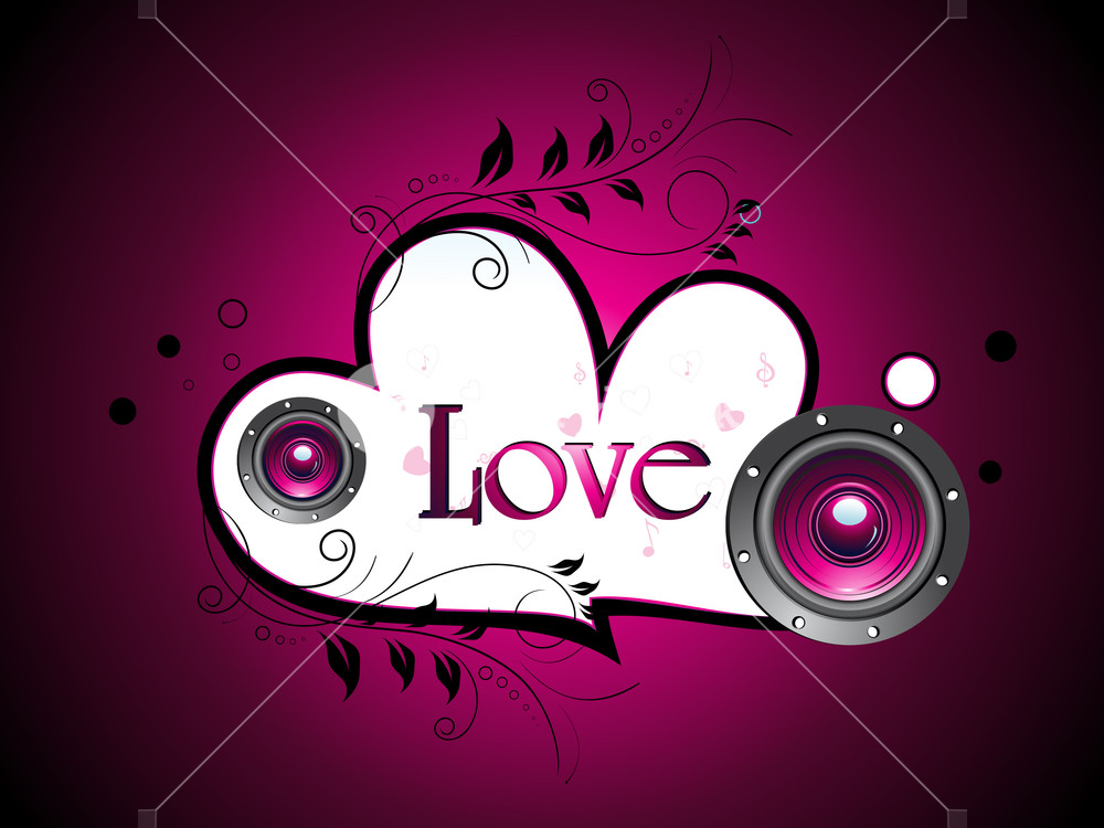 Vector Romantic Musical Background RoyaltyFree Stock Image Storyblocks