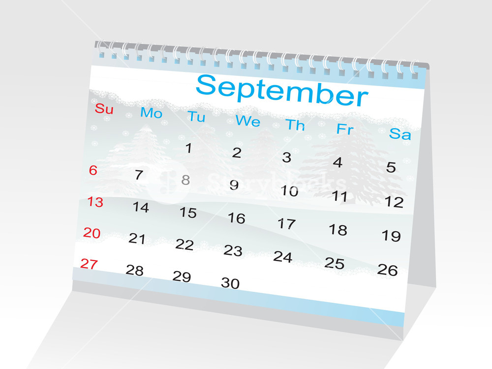 Year 2009 Calendar Showing The Month Of September Royalty-Free Stock Image - Storyblocks Year 2009 Calendar Showing The Month Of September Royalty-Free Stock Image - Storyblocks